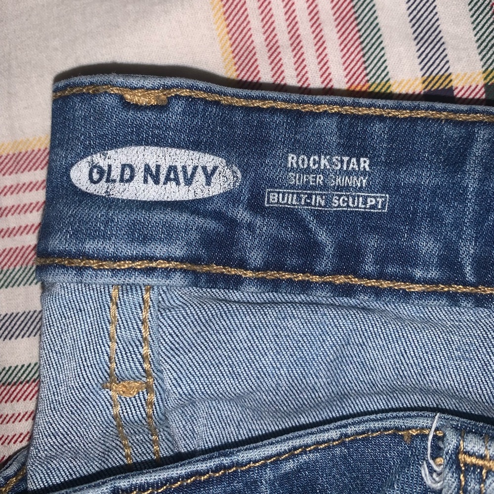 Old Navy Rockstar Super Skinny Blue Jeans
